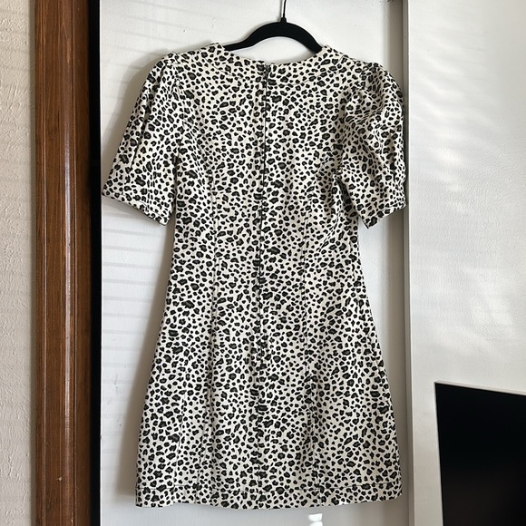 Moon River Denim Leopard Print Dress NWT - Picture 4 of 5